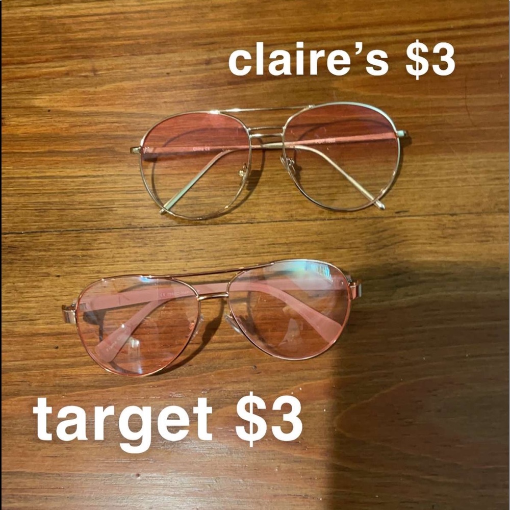 pink glasses